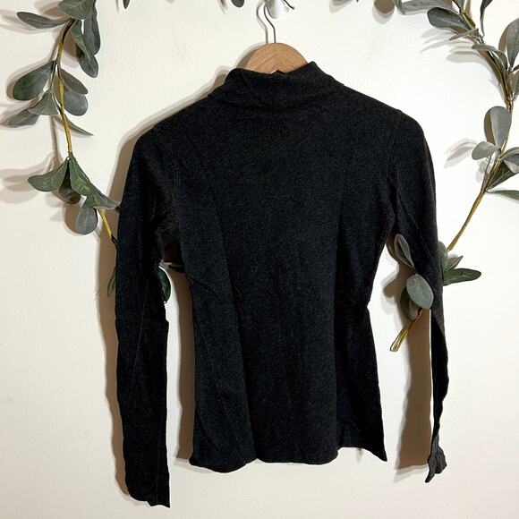 Rag & Bone Dark Gray Mock Neck Long Sleeve - Picture 4 of 4